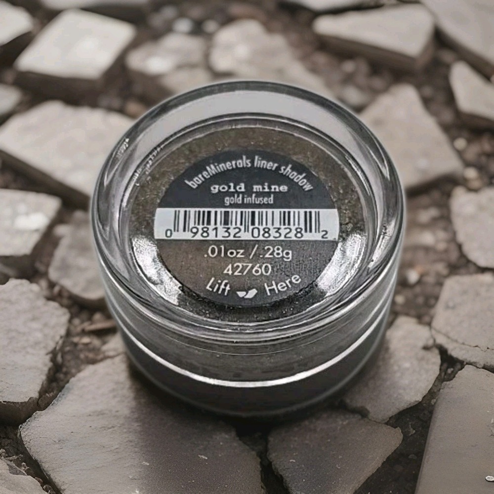 BARE ESCENTUALS~GOLD MINE LINER SHADOW~.01 oz..28‎ g Gold-Infused Brown *NEW*